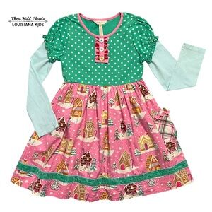 Matilda Jane 8Y Gingerbread Village Dress